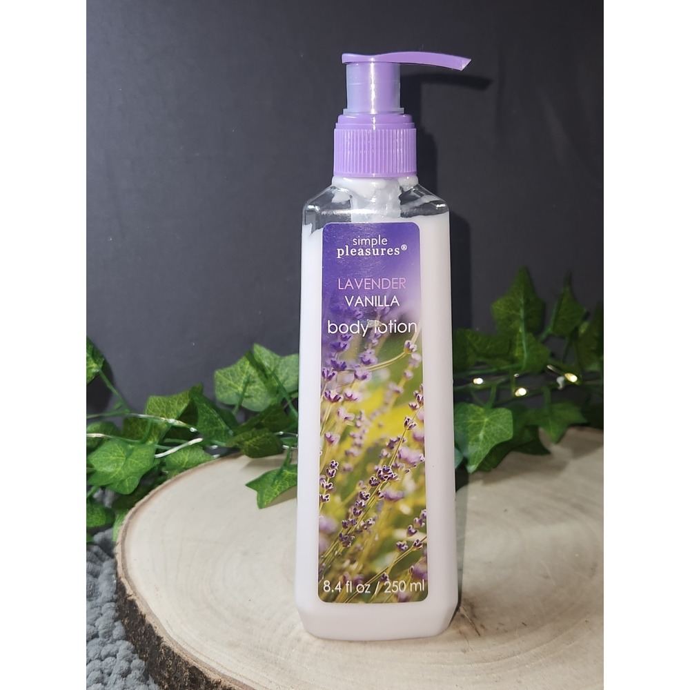 Simple Pleasures Lavender Vanilla Hand and Body Lotion 8.4 fl oz/250 ml~NEW